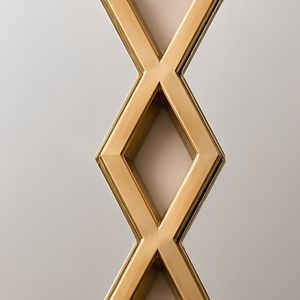 DECORATIVE <b>WALL</b> <b>MIRROR</b> Modern Diamond Shape Brass Framed Decorative <b>Wall</b> <b>Mirror</b> 6.0mm Thickness decorative gold <b>mirror</b> - Product Image 4
