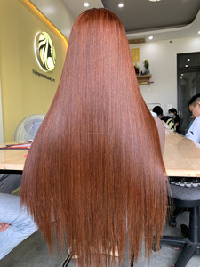 Bone Straight <b>Wigs</b> Colored Vietnamese <b>Human</b> Hair Closure Transparent Lace and HD Lace - Product Image 1