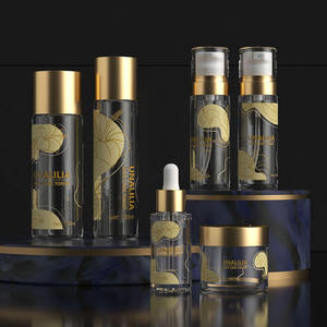 Top Wholesale Unalilia Luxury PET Silk Screen Printed Plastic <b>Bottle</b> Jar Pump Sprayer Transparent Cylinder Cosmetic Packaging - Product Image 2