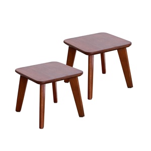 Meubles en bois de manguier faits à la main avec finition antique, chaise multifonctionnelle, repose-pieds, support pour plantes et table d'appoint - Product Image 6