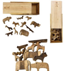 Ensemble de voitures en bois Thatuwood, faites à la main, en forme de voiture, pour ranger les jouets dans la chambre des enfants - Product Image 6