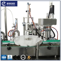 Machine de remplissage entièrement automatique de haute précision à moteur pneumatique, personnalisable, avec PLC, pour boissons, lait, jus, huiles essentielles et sachets en plastique