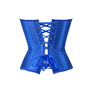 Women Satin <b>Underbust</b> Corset Plus Size Waist Trainer Custom OEM Private Label Supplier Genuine Leather - Product Image 4