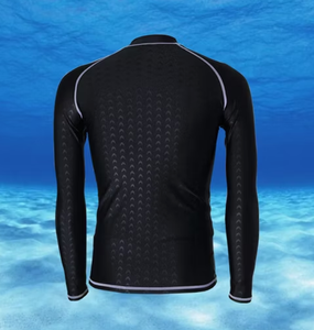 Haut de compression pour homme à manches longues, anti-UV, séchage rapide, respirant, en Spandex et Polyester, pour le sport - Product Image 3