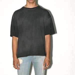 Camiseta Oversize para Hombre con Logotipo Personalizado, Calidad de Lujo, Hombros Caídos, Corte Cuadrado, 100% Algodón, Peso Pesado, Camiseta Lisa para Hombre - Product Image 4