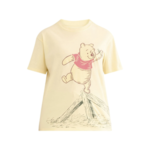 เสื้อยืดแขนสั้นสีเทาสำหรับผู้หญิงพิมพ์ลายแมรี่แคทดีไซน์ตัวการ์ตูนน่ารักคอกลมทรงปกติสวมใส่ได้ในฤดูใบไม้ผลิฤดูร้อน - Product Image 3