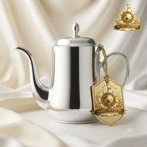 Stainless Steel Coffee Pot Cylindrical <b>Teapot</b> Metal Water Kettle Restaurant Hotel Serveware - Product Image 4