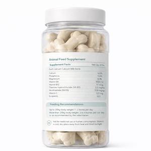 Suplementos Premium para el Cuidado de la Salud de Mascotas OEM ODM, Dientes y Huesos Más Fuertes, Sabor a Leche, Golosinas de Calcio para Perros y Gatos, Favorecen la Salud Ósea - Product Image 2