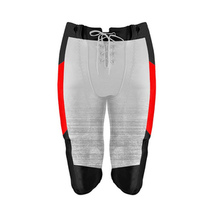 Ensemble de maillots de football américain personnalisés pour hommes, pantalon, impression du logo de l'équipe, sublimation, respirant, coupe-vent, vêtements de sport courts - Product Image 6