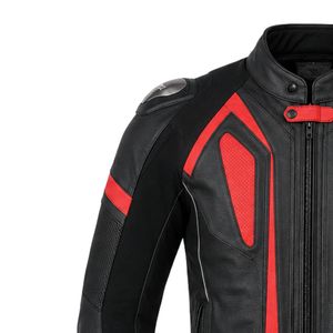 Chaqueta de Motocicleta Negra y Roja para Hombre, Chaqueta de Protección para Motociclistas, Ropa Resistente para Motociclistas, para Aventuras al Aire Libre y Carreras - Product Image 6