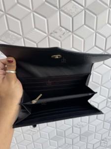 Hand Tooled Carving Leather Clutch Black White Checkered Pattern <b>Wristlet</b> Wallet Multi Uses Western Leather For Women Multi Uses - Product Image 6