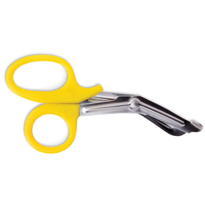 กรรไกรอเนกประสงค์สำหรับงานทันตกรรม ยี่ห้อ SureMed Instruments สำหรับพยาบาลและห้องปฏิบัติการทางการแพทย์ ด้ามจับสีเหลือง ทำจากสแตนเลส ใช้ตัดผ้าพันแผลและวัสดุอื่นๆ - Product Image 2
