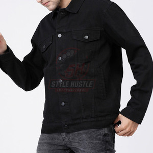 Chaqueta de invierno para hombre hecha de algodón con logotipo personalizado al por mayor, transpirable, para uso en exteriores, chaqueta de mezclilla para hombre para venta en línea. - Product Image 3