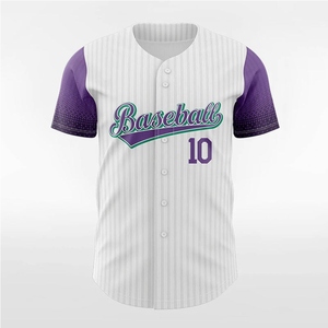 Vente en gros de maillots de baseball américains vintage de qualité supérieure, à manches courtes, avec impression numérique, entièrement boutonnés, de qualité supérieure - Product Image 6