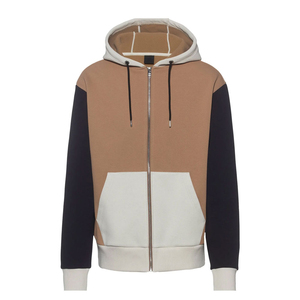 Sweat à capuche zippé 100 % coton pour homme, manches longues, personnalisé, polaire automne, motif uni, thermique, séchage rapide, coupe-vent, respirant - Product Image 5