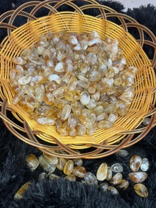 Piedras de Citrino Natural, Pulimentadas, de Alta Calidad y Buena Forma, RAIS AGATE de Gujarat, para el Éxito en la Carrera, la Riqueza y el Vastu - Product Image 1