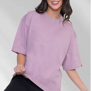 T-shirts décontractés élégants sur mesure pour femmes, grandes tailles, 100 % coton, respirants, séchage rapide, texture lisse, qualité supérieure - Product Image 1