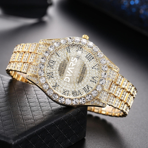 Montre de luxe pour homme, style hip-hop, sport, à quartz, cadran chiffres romains, bracelet en acier allié, vente en gros, montres-bracelets tendance pour homme - Product Image 4