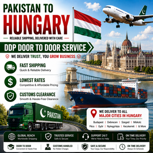 บริการขนส่งสินค้าจากปากีสถานไปยังฮังการี แบบ DDP Door to Door ขนส่งทางอากาศ ขนส่งทางทะเล พร้อมบริการพิธีการศุลกากร - Product Image 1
