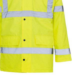 <b>Mens</b> Outdoor <b>Reflective</b> Safety <b>Jacket</b> Utility Workwear Clothing With Comfortable Fit And Storage Compartments - Product Image 5