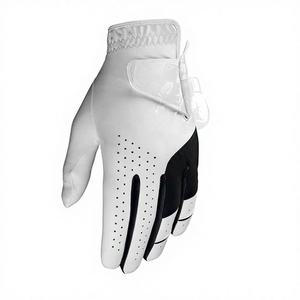One piece Leather Golf <b>Gloves</b>, Ultra <b>Thin</b> Wear Resistant White <b>Gloves</b> , Tournament, Indoor Golf Custom Logo - Product Image 1