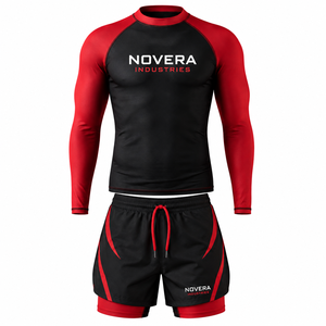 Créez votre propre ensemble rashguard et short de BJJ personnalisé – Tenue de compression sur mesure pour hommes pour le Jiu Jitsu, le MMA et la boxe - Product Image 3