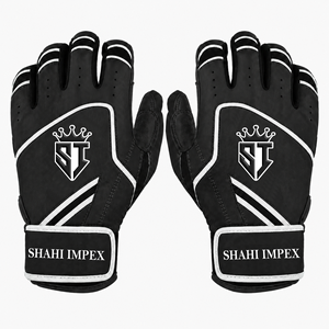 Guantes de bateo Shahi Impex de cuero sintético negro para edición limitada de calidad premium 100% cuero CABRETTA para SOFTBALL - Product Image 1