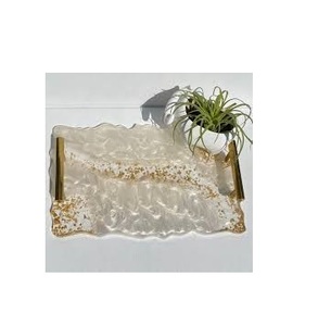 New Design Food Storage <b>Tray</b> Best Polished <b>Table</b> Decorative Storage <b>Trays</b> Most Attractive Quality Resin <b>Tray</b> Rectangle Shape - Product Image 1