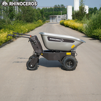 Minidumper Elettrico Rhinoceros KS450E, Capacità di Carico 450kg, Motore 800W, Benna 0-2CBM, per Giardino, Fattoria, Cantiere, Vendita all'Ingrosso