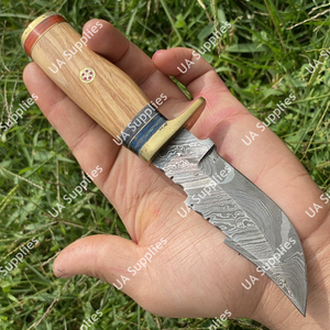 มีดเหล็กดามัสกัสเกรดอุตสาหกรรม คุณภาพสูง รองรับ OEM/ODM ปรับแต่งได้ ขายส่ง คมกริบ ใช้ได้ทั้ง EDC ล่าสัตว์ ตั้งแคมป์ พร้อมปลอกมีด - Product Image 2