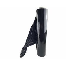 Black PE Stretch Film <b>Rolls</b> Opaque Glossy Protective Packaging Material for Industrial Use - Product Image 2