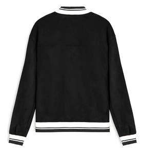 New Design High Quality <b>Men's</b> Winter Varsity <b>Jacket</b> with Stand Collar <b>Long</b> Sleeve Front Logo Customizable Colors & Logos - Product Image 2