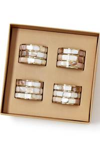 Premium Design Brass <b>MOP</b> Napkin Ring Metal Napkin Ring With <b>MOP</b> Inlay Stainless steel Napkin Ring At Factory Wholesale Price - Product Image 4