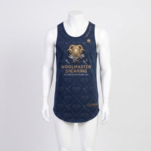 Gilet sans manches pour la tonte des moutons, conception à longue traîne, en coton doux, personnalisation de marque, vente en gros OEM/ODM - Product Image 1