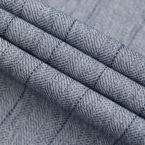 Traje de oficina de alta calidad al por mayor, OEM personalizado, traje formal de lujo de 3 piezas para hombre, traje de negocios a rayas para hombre - Product Image 4