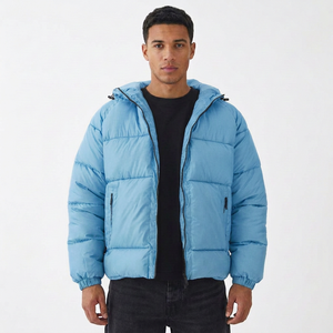 Veste matelassée réversible à capuche pour homme, design personnalisé, imperméable, écologique, manteau d'hiver chaud et isolé, décontracté pour l'extérieur - Product Image 3