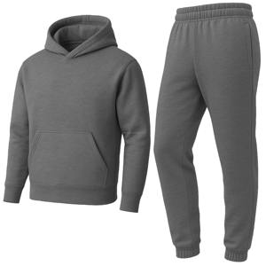 Ensemble de survêtement d'entraînement deux pièces pour homme, en molleton technique uni, léger, à séchage rapide, 100% coton, pour la salle de sport et le fitness - Product Image 5