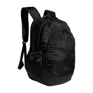 Sleek All Black Performance Sports Backpack With <b>Large</b> Capacity Main Compartment And Ergonomic Shoulder Straps - Product Image 1
