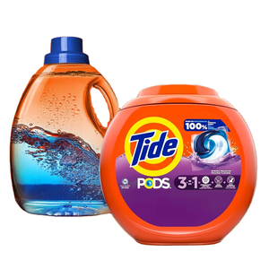 ผงซักฟอกไทด์ พ็อดส์ แบบเม็ด 3-in-1 ขจัดคราบ กำจัดกลิ่น ปกป้องสีผ้า 112 เม็ด ใช้ได้กับเครื่องซักผ้าฝาหน้า HE กลิ่นสปริงเมโดว์ - Product Image 6