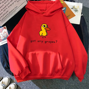 Sweat-shirts à capuche professionnels pour femmes, imprimés « Duck Song Got Any Grapes », style Kawaii, doux et confortables pour l'hiver - Product Image 4