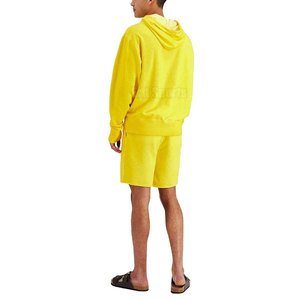 Men Casual Regular Fit Winter <b>Hoodie</b> & Shorts Set High Quality <b>Lightweight</b> Breathable Fabric - Product Image 2