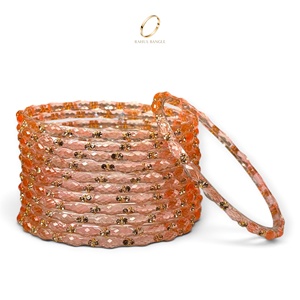 Conjunto de Brazaletes Kashmiri de Moda con Cristales en Forma de Gota de Lluvia, Baño de Oro, Adornados con Circonitas, para Mujer, Ideales para Bodas y Festivales - Product Image 5