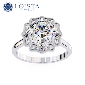 High Quality Solid Gold 14K/18K IGI Certified CVD HPHT <b>Cushion</b> Cut Lab Grown Diamond Solitaire Ring Unisex Wedding - Product Image 2