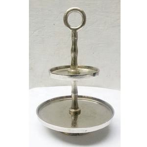 Round 3-Tier Fancy Shape Aluminium Eco-Friendly Customizable <b>Cake</b> <b>Stand</b> Metal Desserts Cupcakes Cookies Serving Platter - Product Image 3