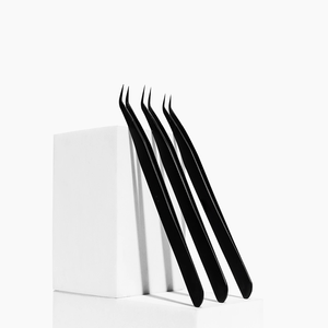 Pince à cils professionnelle en acier inoxydable de marque privée OEM pince à cils pince à cils extension de cils avec logo personnalisé - Product Image 3