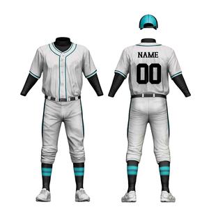 ชุดเบสบอลทีมเอลีท แอร์โฟลว์ ผ้าโพลีเอสเตอร์ 100% แห้งเร็ว พร้อมกางเกงเอวยางยืด ชุดยูนิฟอร์มเบสบอลแบบสั่งทำ - Product Image 1