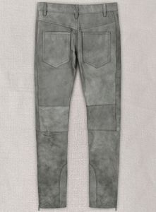 Jeans de Motociclista de Cuero Gris Harbor - Product Image 2