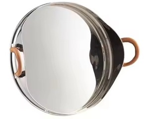 New Style Trending Serving Tray <b>Vintage</b> Stainless Steel Rectangular <b>Mirror</b> Platter Intricate Embossed Border Serving Tray - Product Image 2