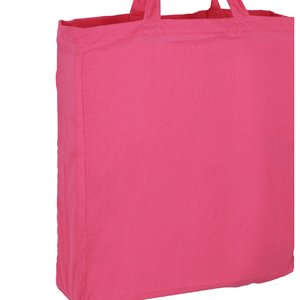 Sacs fourre-tout réutilisables en coton, sacs de courses en toile unie, sacs de transport à longues poignées pour le quotidien, sacs fourre-tout en coton naturel - Product Image 6