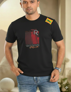 T-shirt confortable à manches courtes et col rond pour homme, grande taille, en coton doux imprimé, écologique, pour l'été, disponible en différentes couleurs - Product Image 4